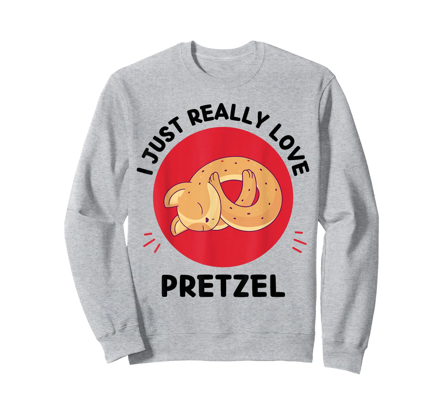 Kawaii Cat I Just Really Love Cute Cat Pretzel Lover T-Shirt for Men Women Kids