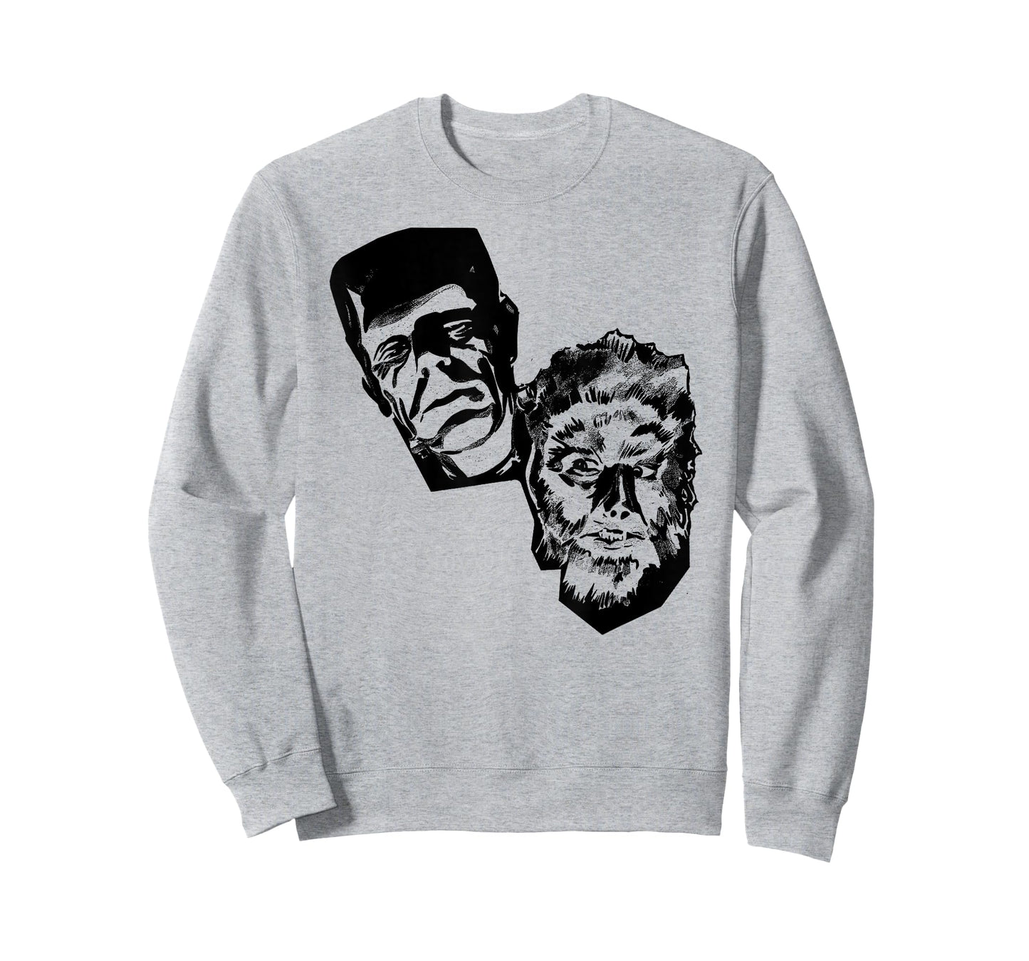 Horror Movie Monsters Werewolf Wolfman Frankenstein T-Shirt