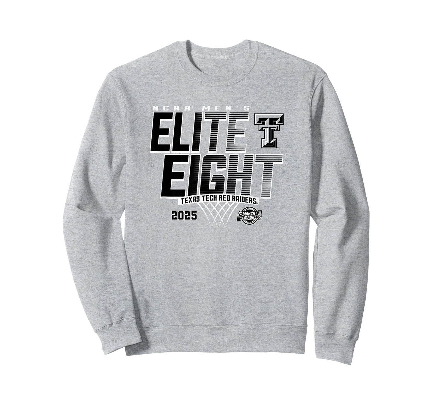 Texas Tech Red Raiders Elite 8 2025 Men's Basketball Fade T-Shirt