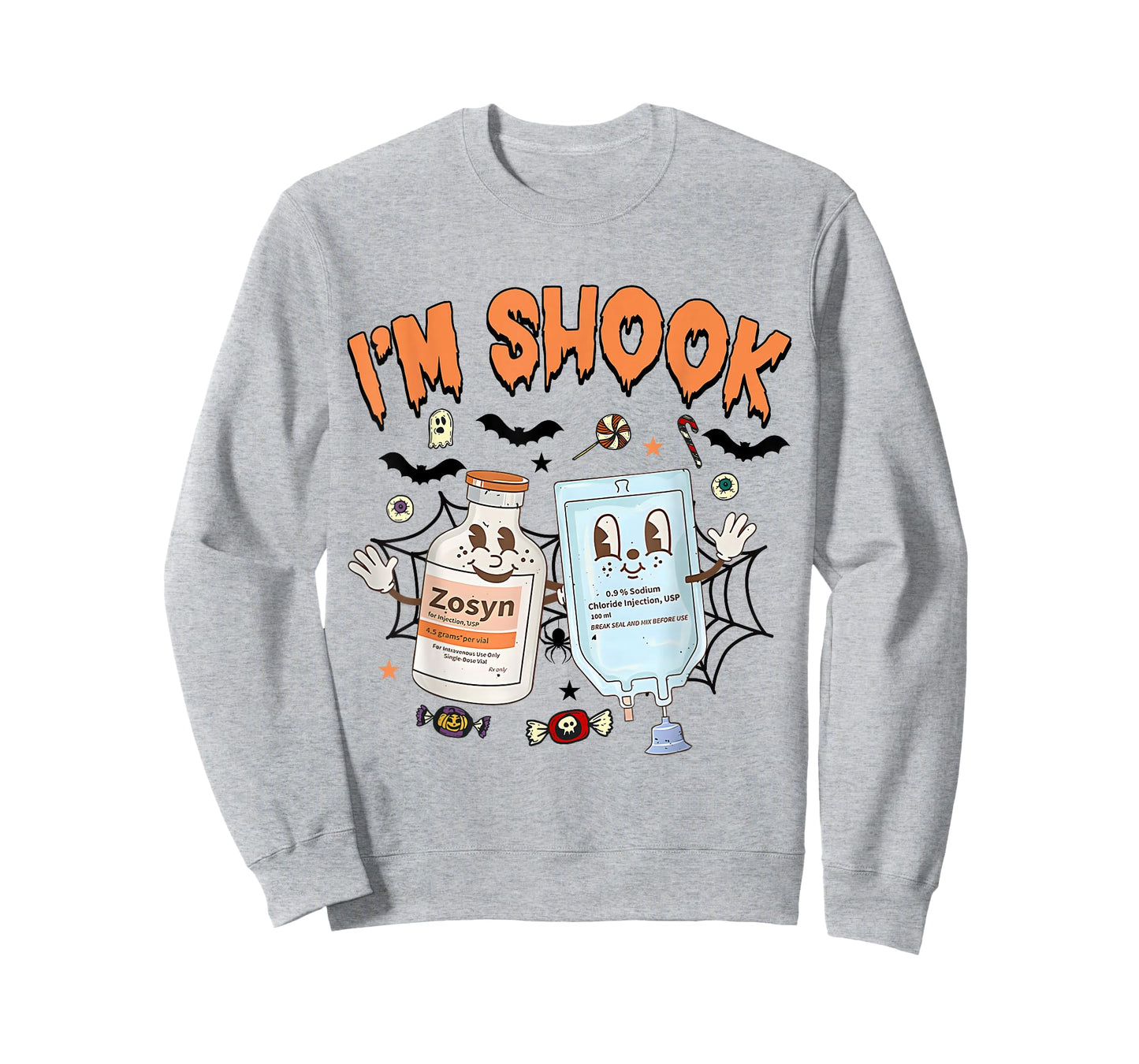 Funny Zosyn I'm In Shook Halloween Spooky ICU ER Nurses Week T-Shirt