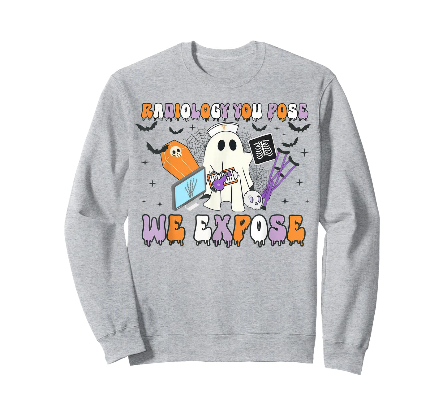 Radiology You Pose We Expose Halloween Ghost Rad Tech X-ray T-Shirt