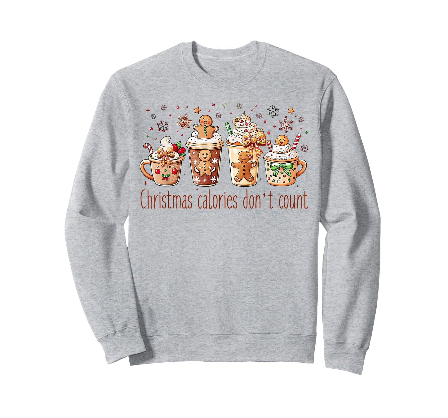 Christmas Calories Don't Count Funny Xmas Gingerbread T-Shirt