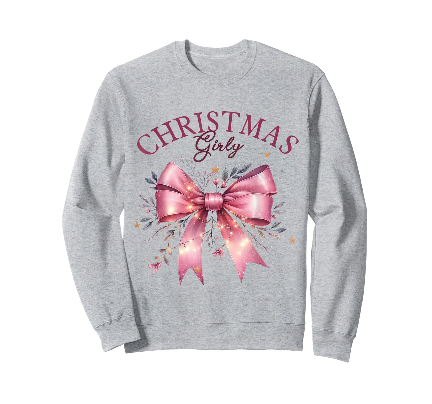 Christmas Girly Pink Christmas Girl Women T-Shirt