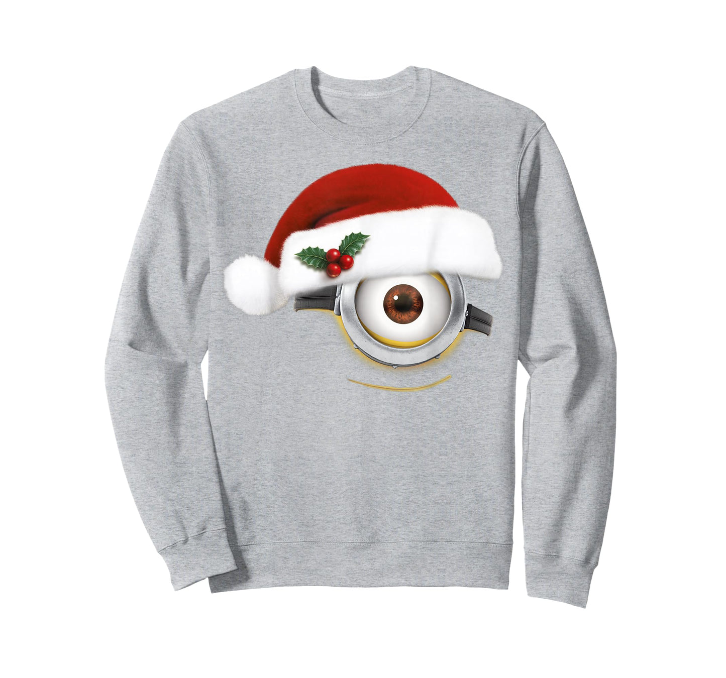 Despicable Me Minions Christmas Santa Hat Big Face T-Shirt
