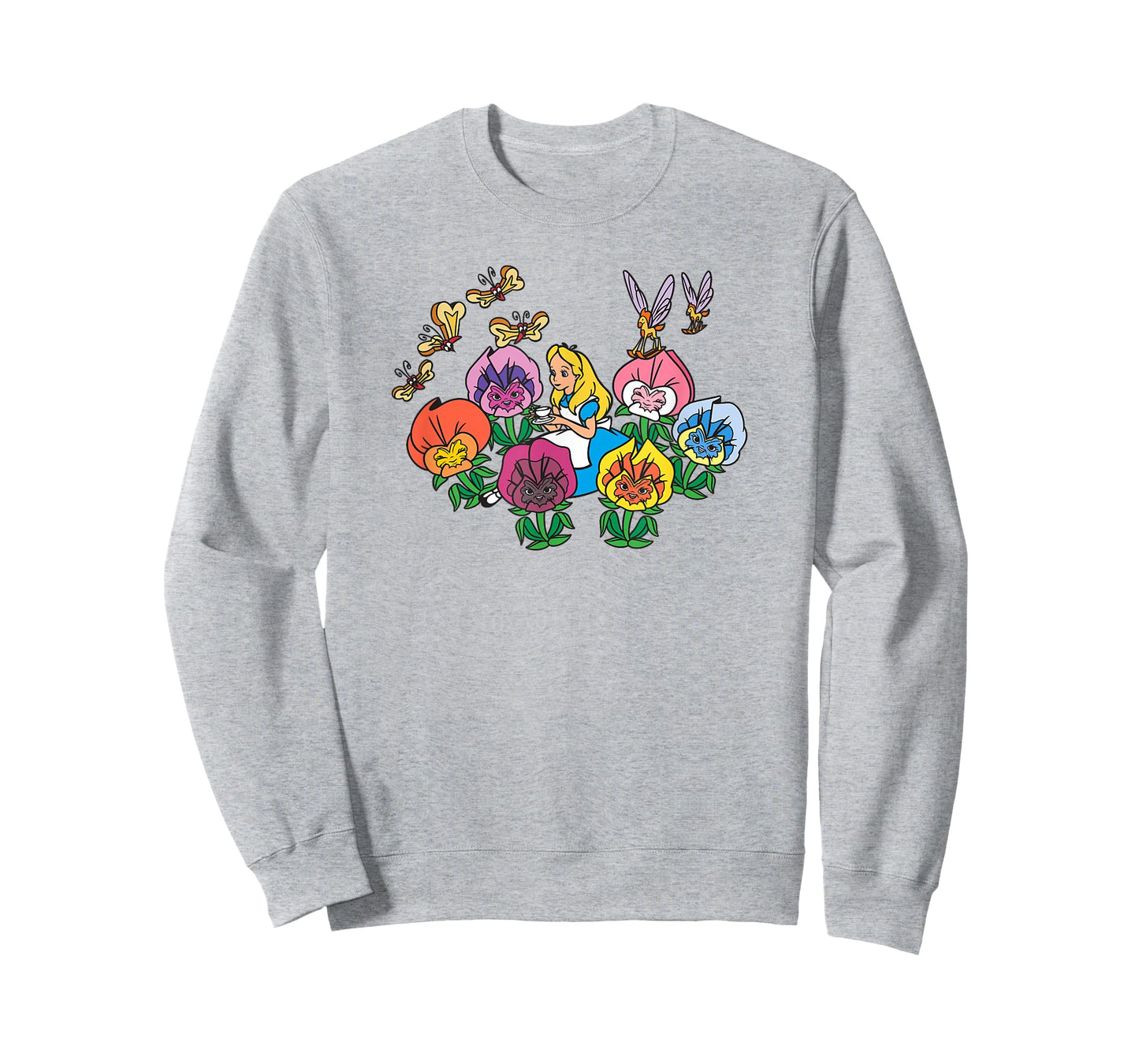 Disney Alice in Wonderland Alice In Field Of Flowers T-Shirt