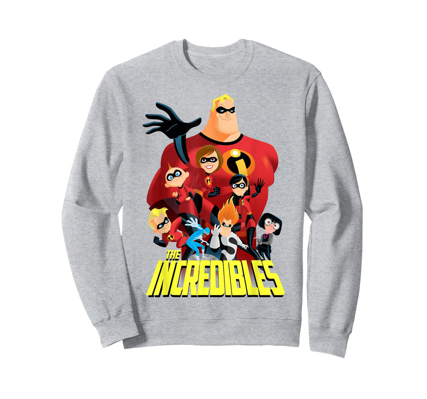 Disney Pixar The Incredibles Bold Movie Logo Group Shot T-Shirt