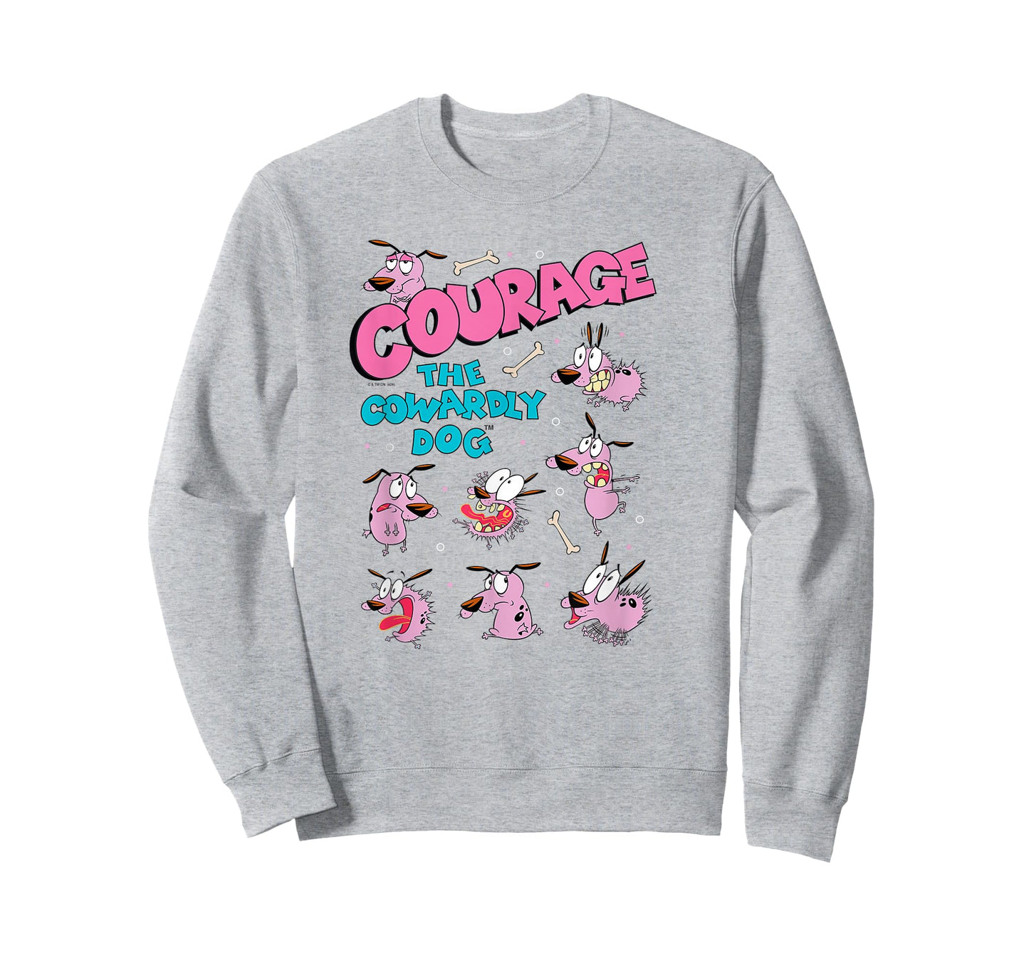Courage the Cowardly Dog Moods of Courage Collage Cartoon T-Shirt