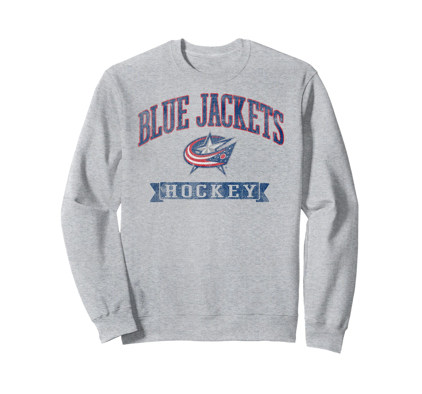 Columbus Blue Jackets Vintage Hockey Gray Licensed T-Shirt