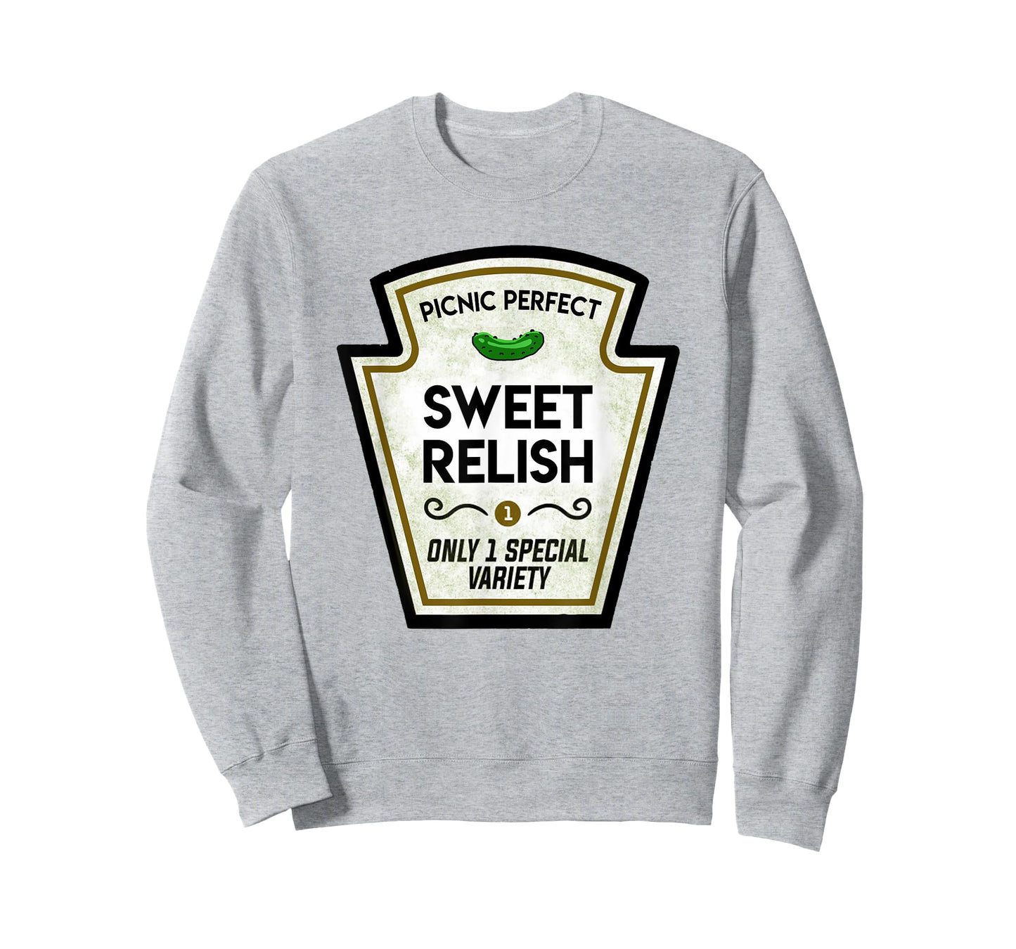 Sweet Relish Pickle Bottle Label Halloween Matching Costume T-Shirt