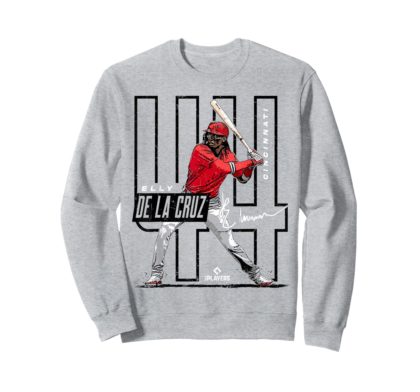 License Champs Elly De La Cruz | Cincinnati MLB Players League | MLBCRU4022 T-Shirt, Small, Red
