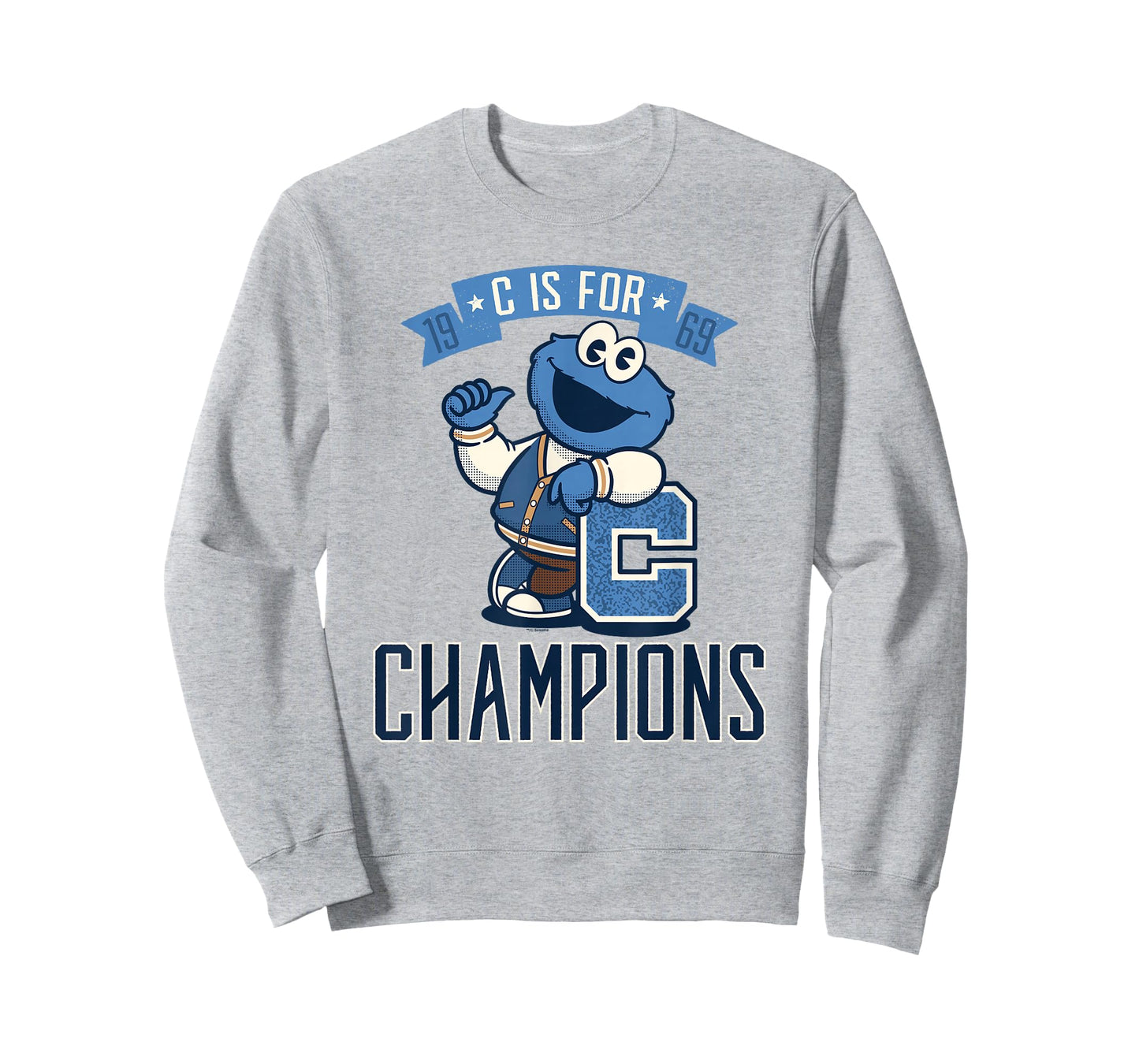 Sesame Street Cookie Monster C Is for Champions T-Shirt