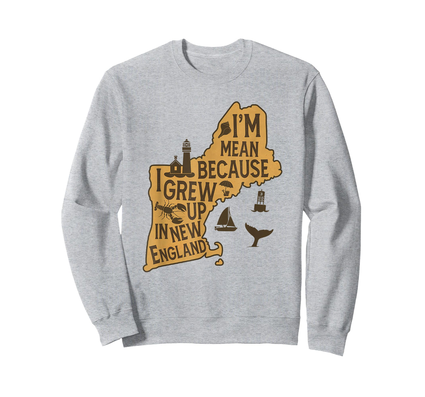 Sarcasm Humor I'm Mean Because I Grew Up In New England T-Shirt