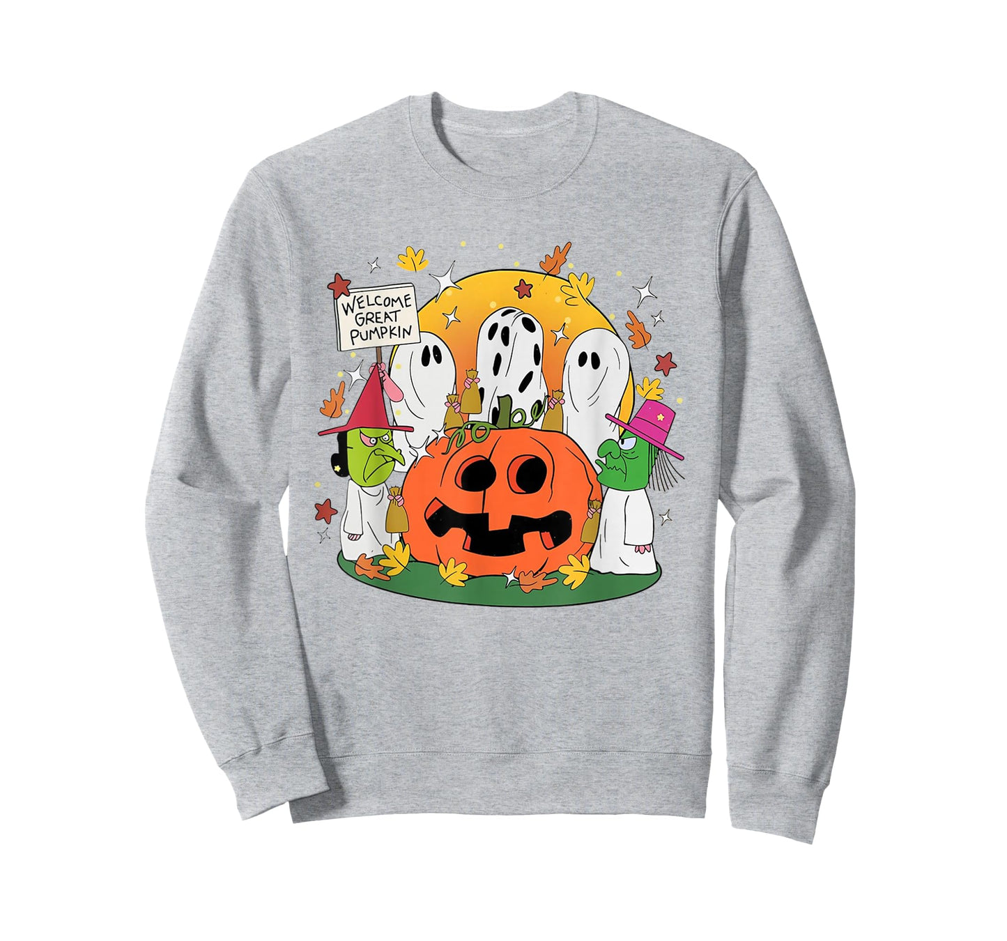 Welcome Great Pumpkin Boo Witch Pumpkin Halloween T-Shirt
