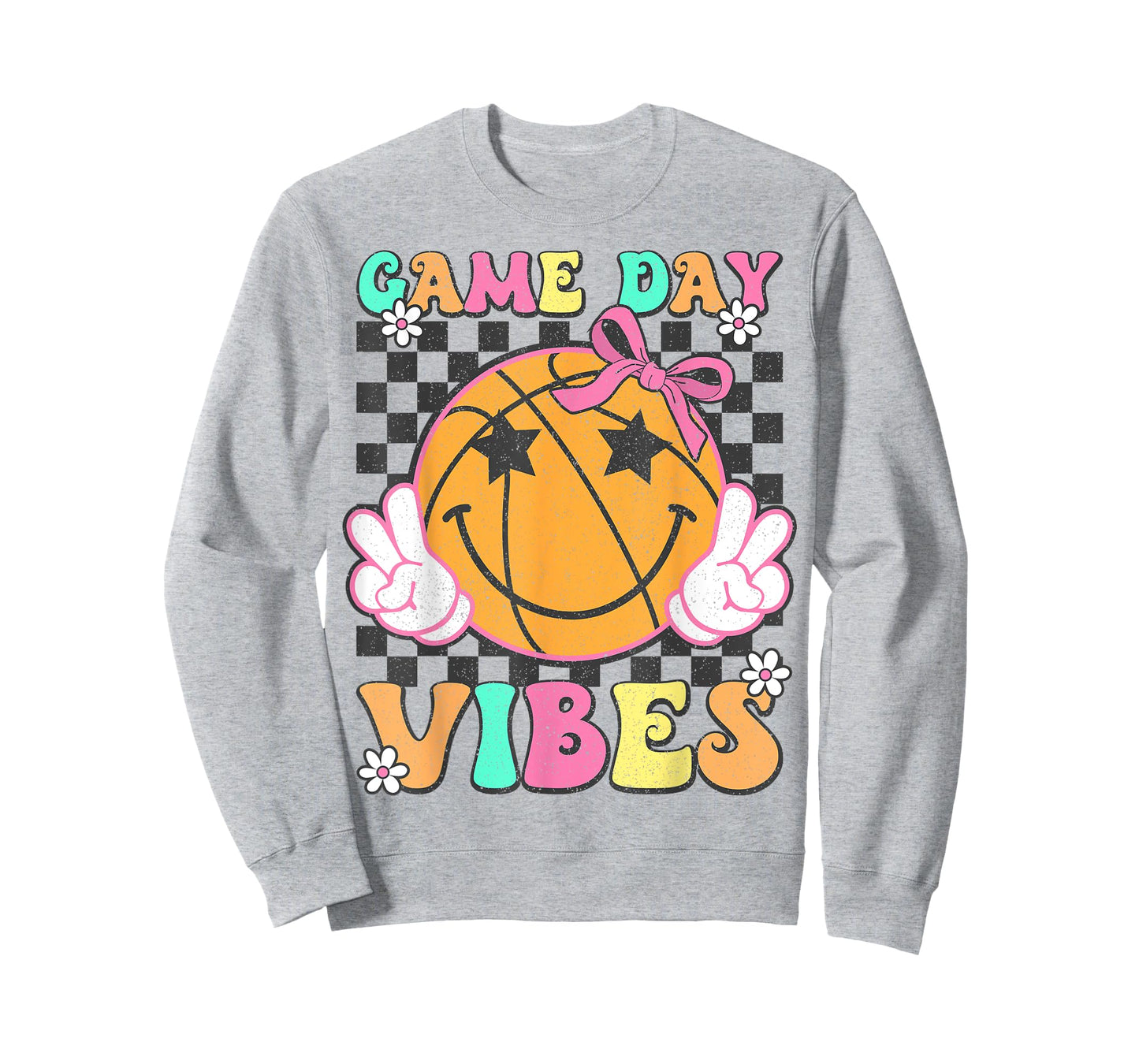 Game Day Vibes Coquette Bow Basketball Lover Girls Women T-Shirt