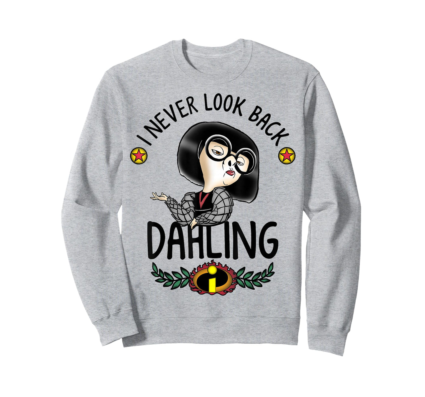 Disney Pixar The Incredibles Edna Look Back Dahling Logo T-Shirt