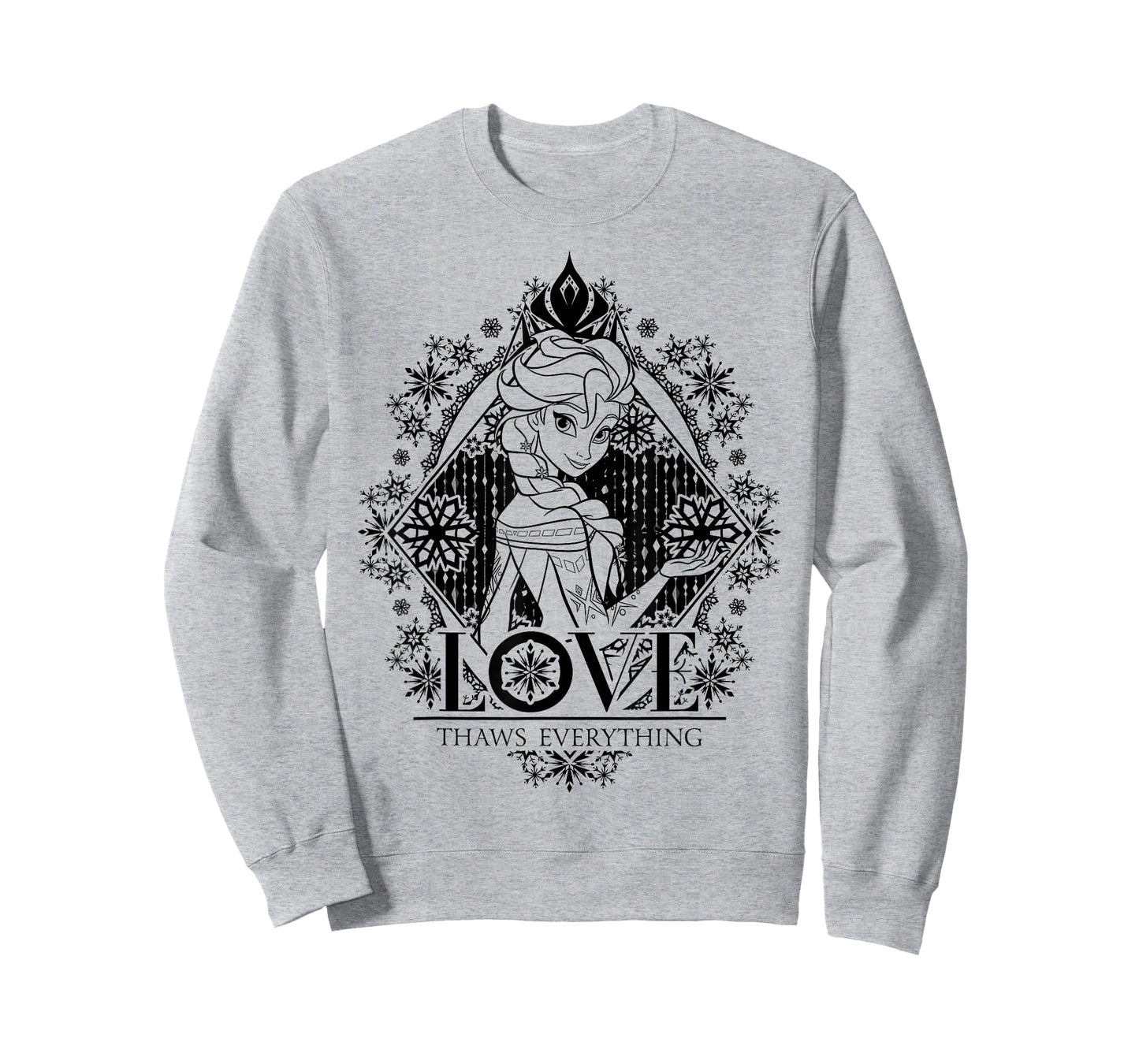 Disney Frozen Elsa Love Thaws Everything Graphic T-Shirt T-Shirt