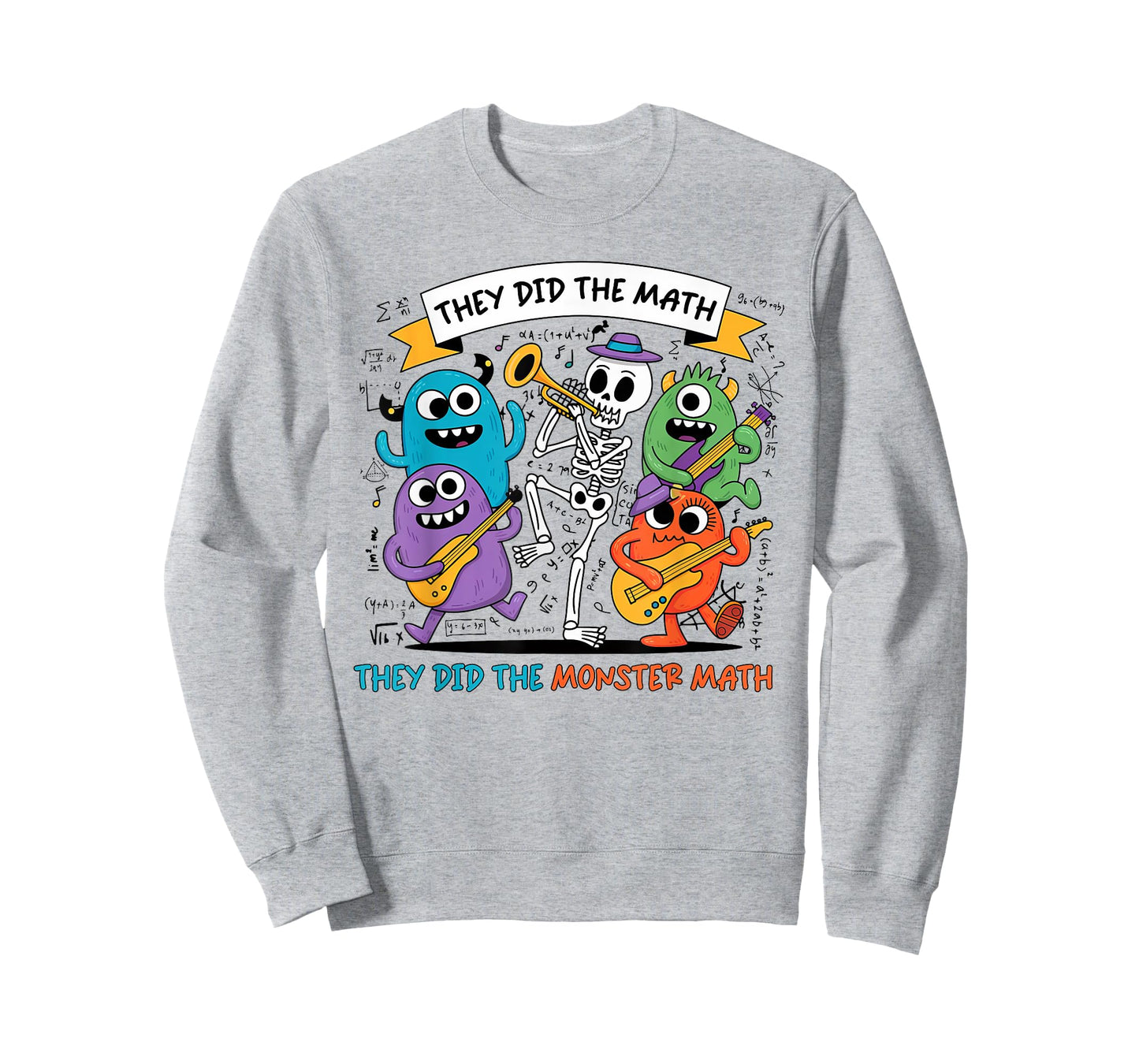 Dancing Skeleton They Did The Math They Did The Monster Math T-Shirt