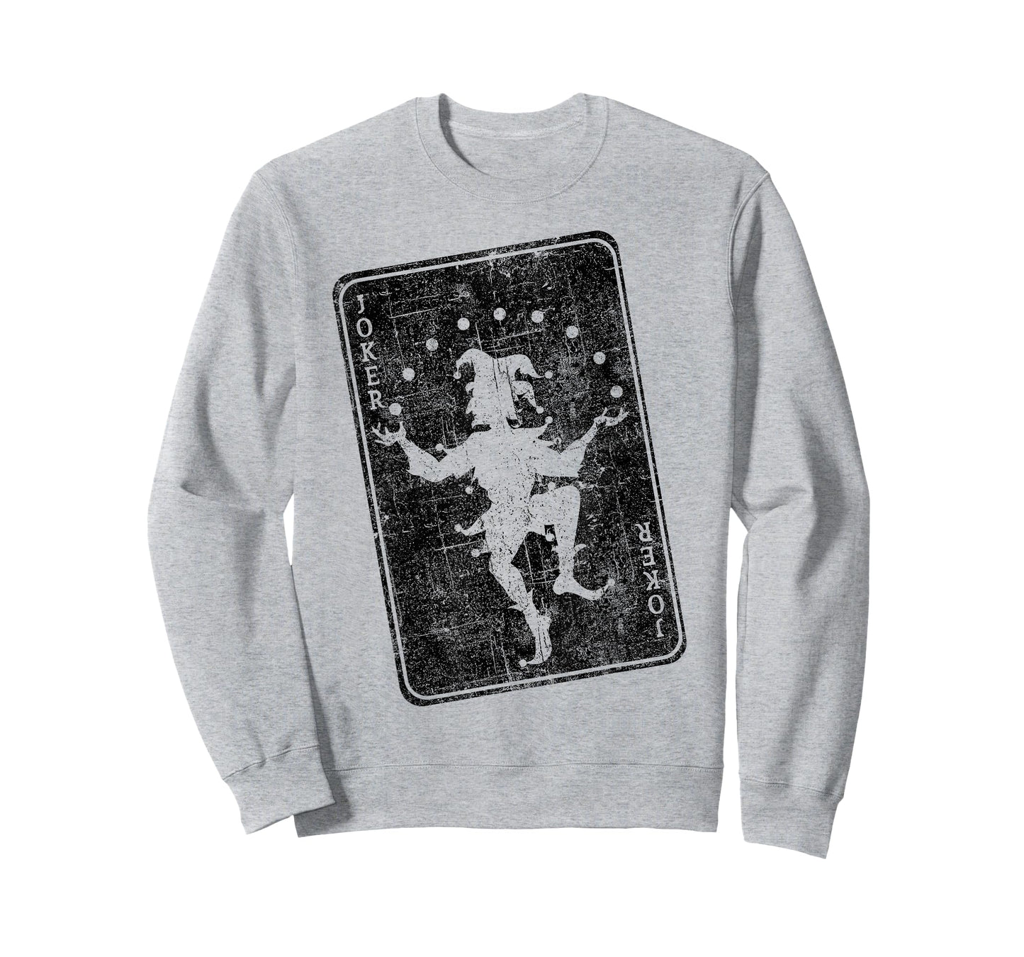 Distressed Joker playing card jester poker player halloween T-Shirt