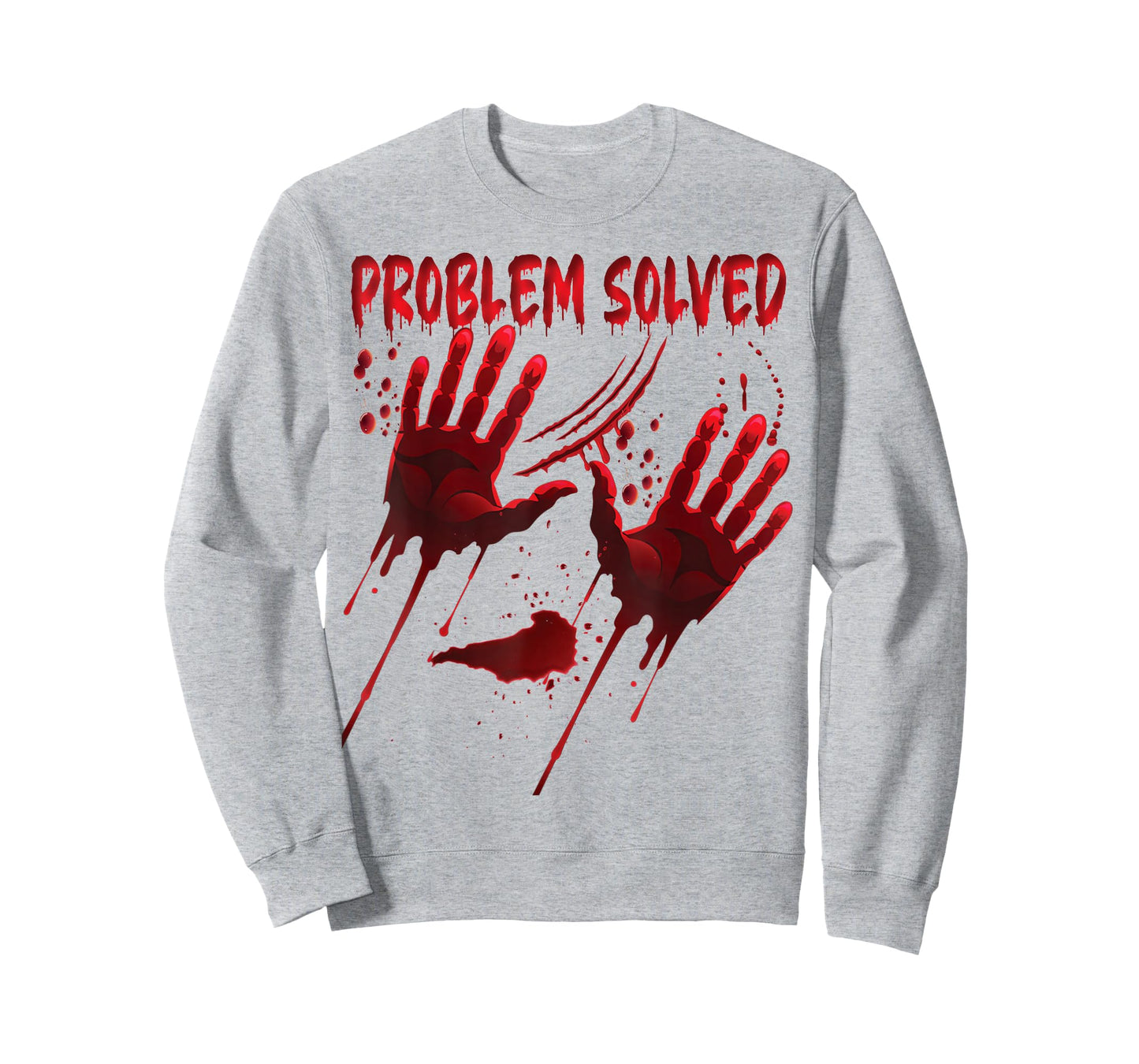 Bloody Hands Costume Men Problem Solved Blood Splatter T-Shirt