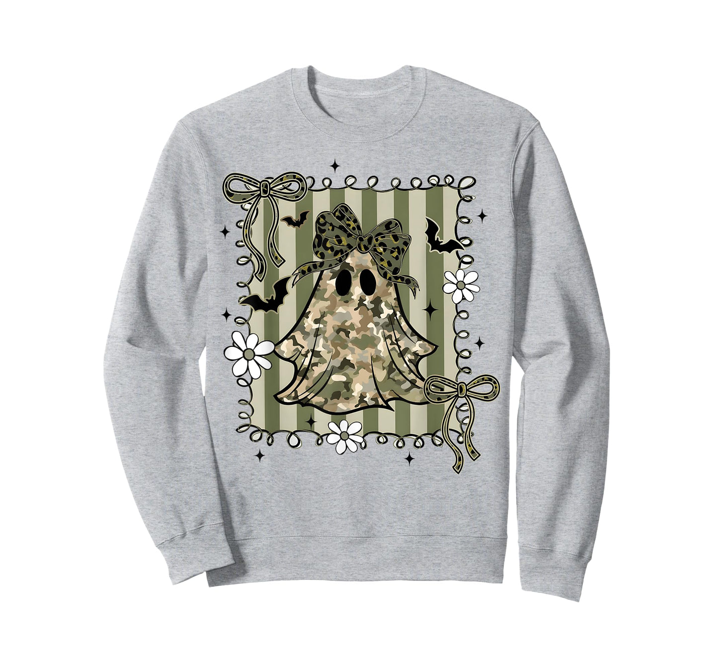 Funny Halloween Camouflage Camo Ghost Hello Hunting Season T-Shirt