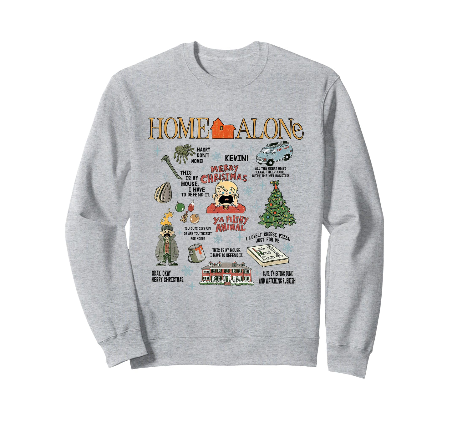 Home Alone Merry Christmas Survival Icon Jumble T-Shirt
