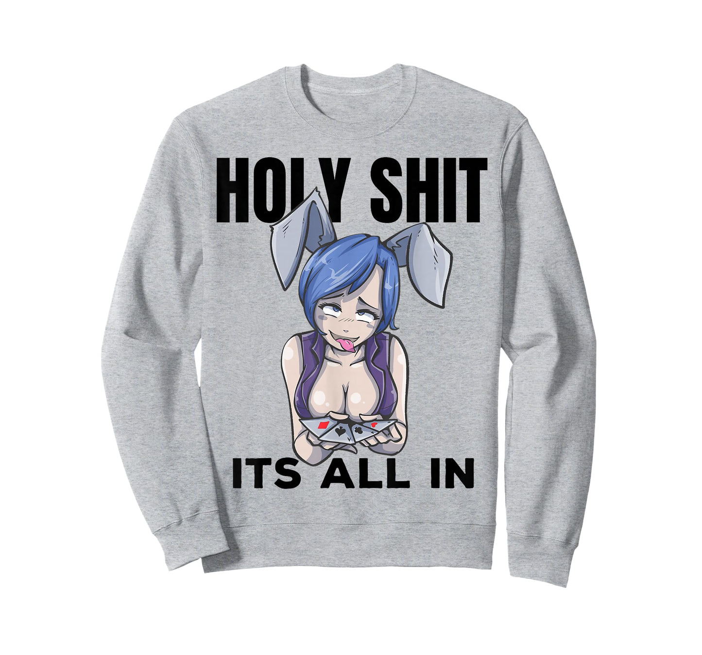 Otaku Ahegao Poker Ecchi Etchi Hentai Lewd Senpai Waifu Gift T-Shirt