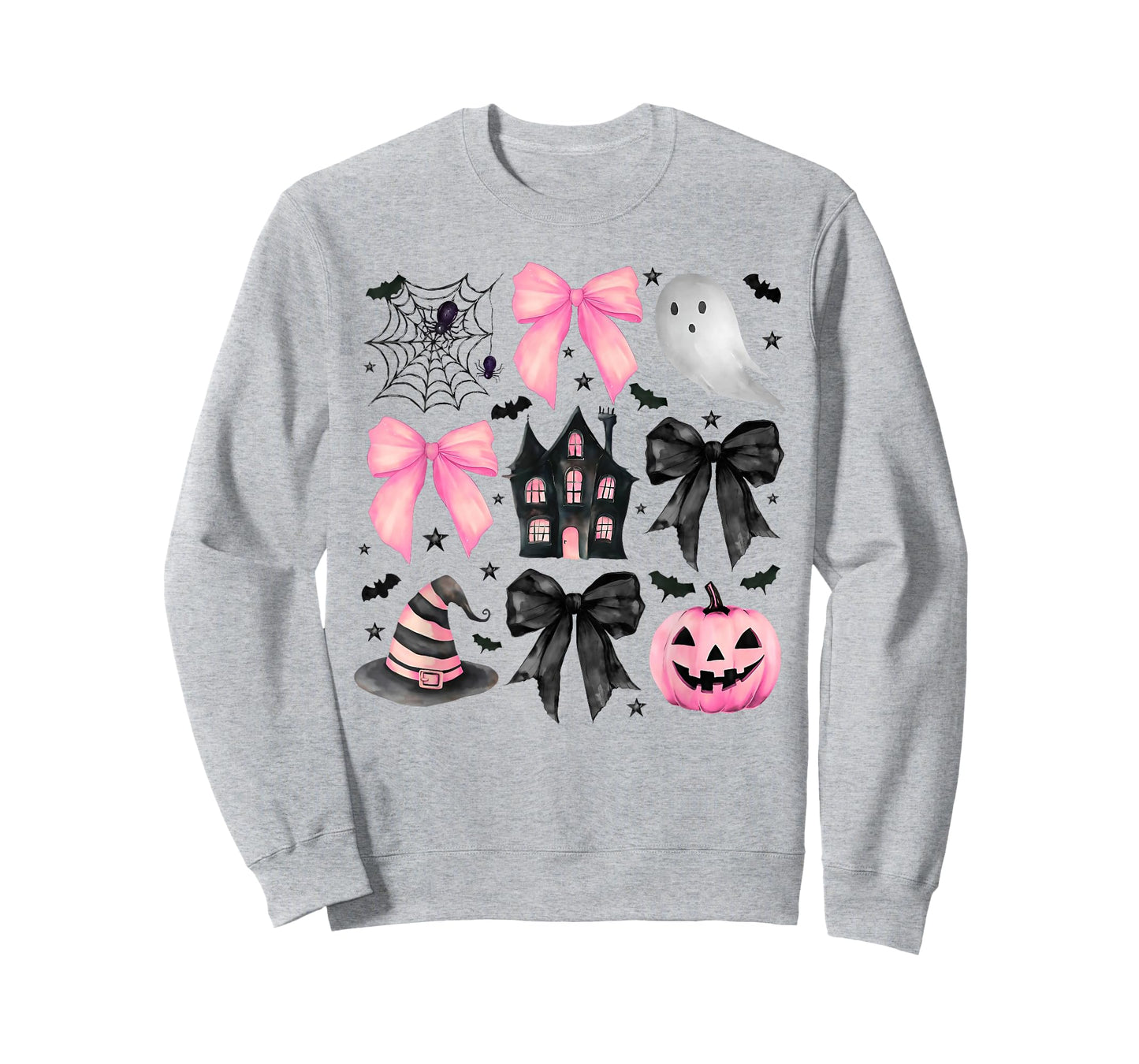 Funny Ghost Happy Halloween Coquette Bow Witch Spooky Season T-Shirt
