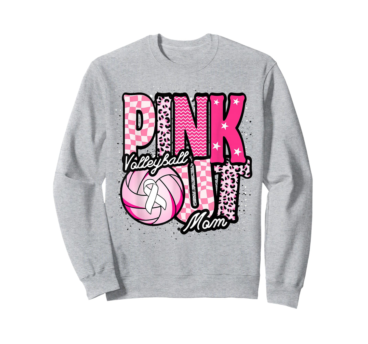 Pink Volleyball Mom Pink Out Day T-Shirt
