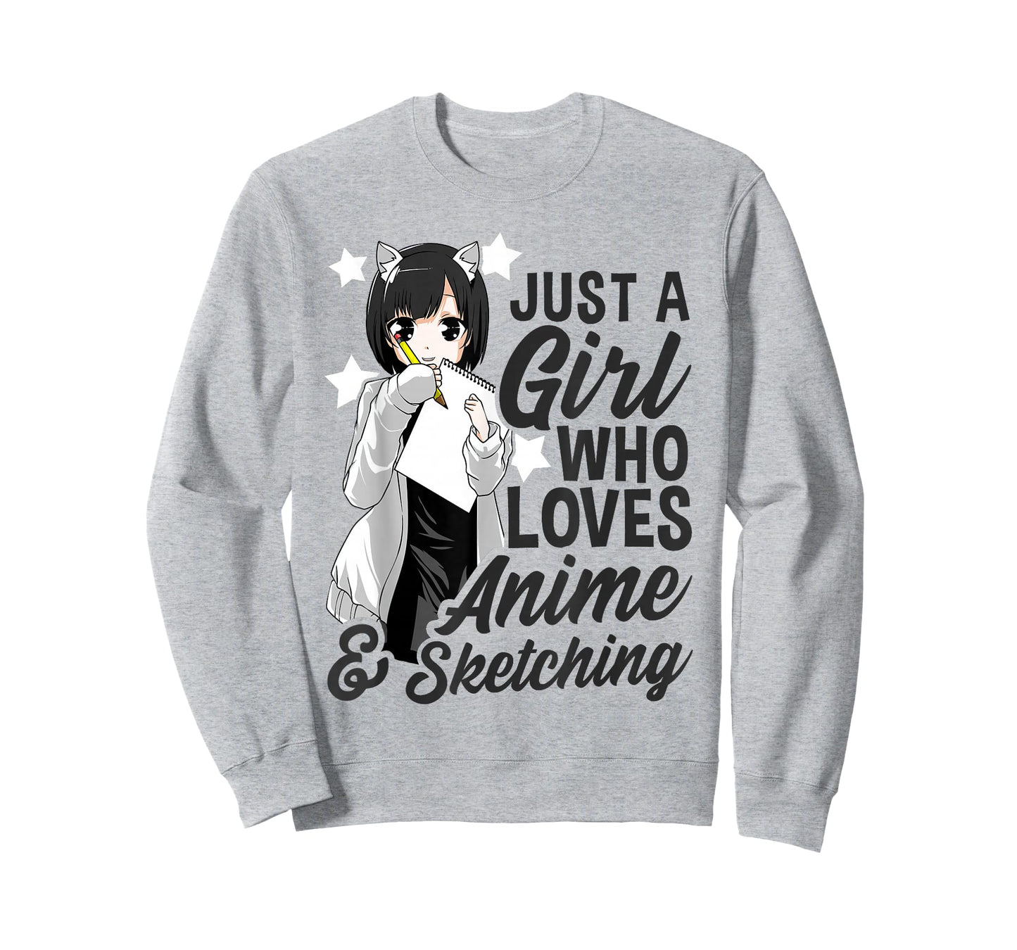Just A Girl Who Loves Anime and Sketching Drawing Anime Kids T-Shirt