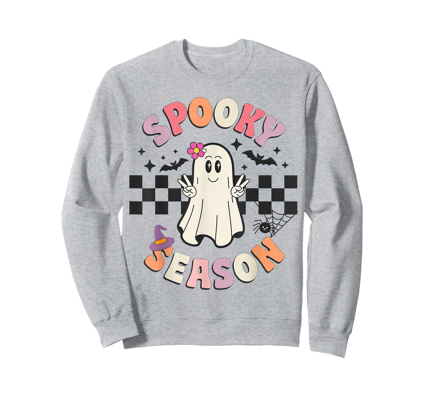 Spooky Season Retro Happy Halloween Ghost T-Shirt