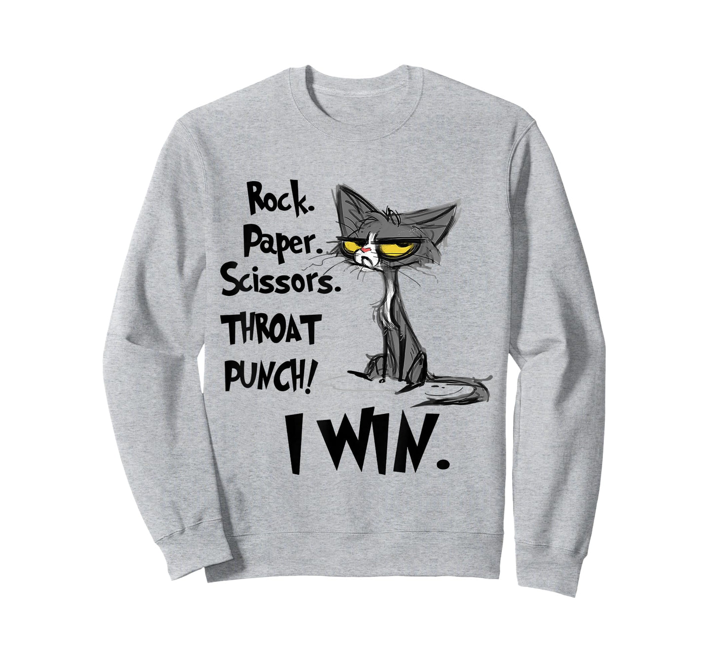 Rock Paper Scissors Throat Punch I Win T-Shirt