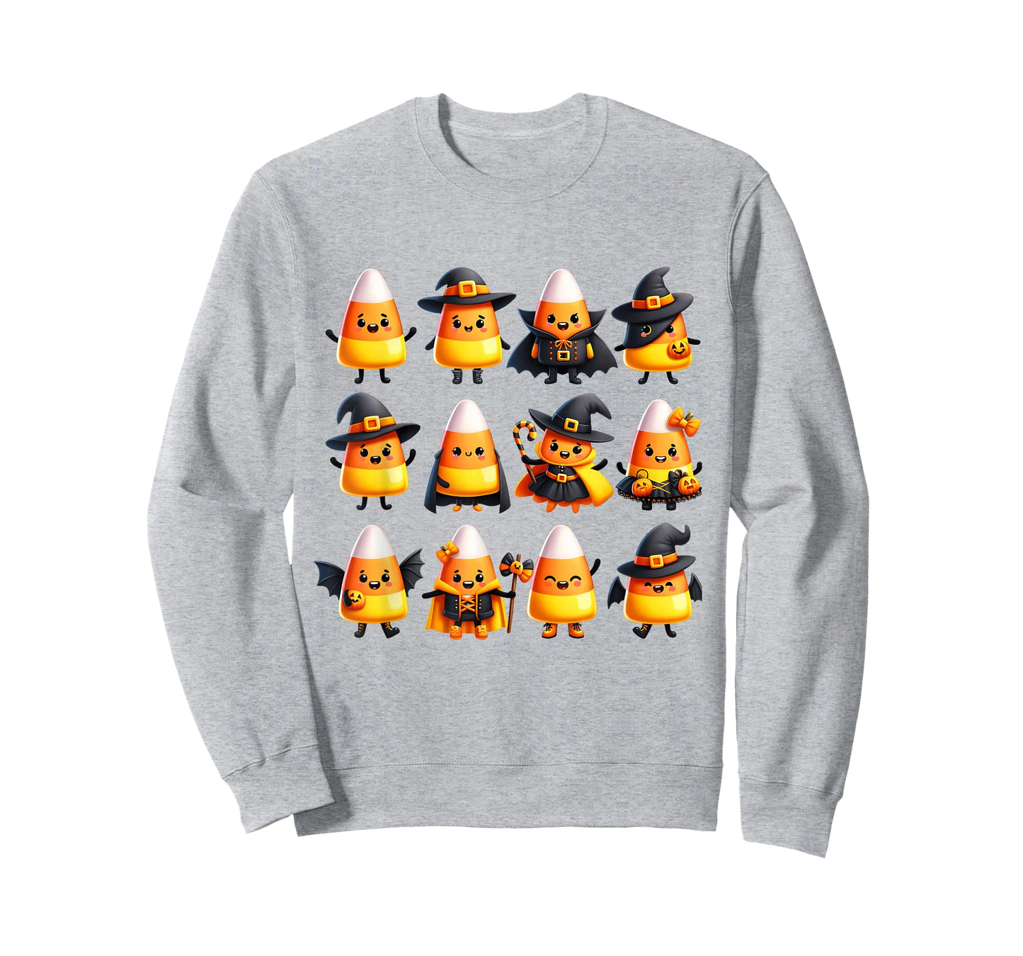 Adorable Halloween Candy Corn Characters in Costumes T-Shirt