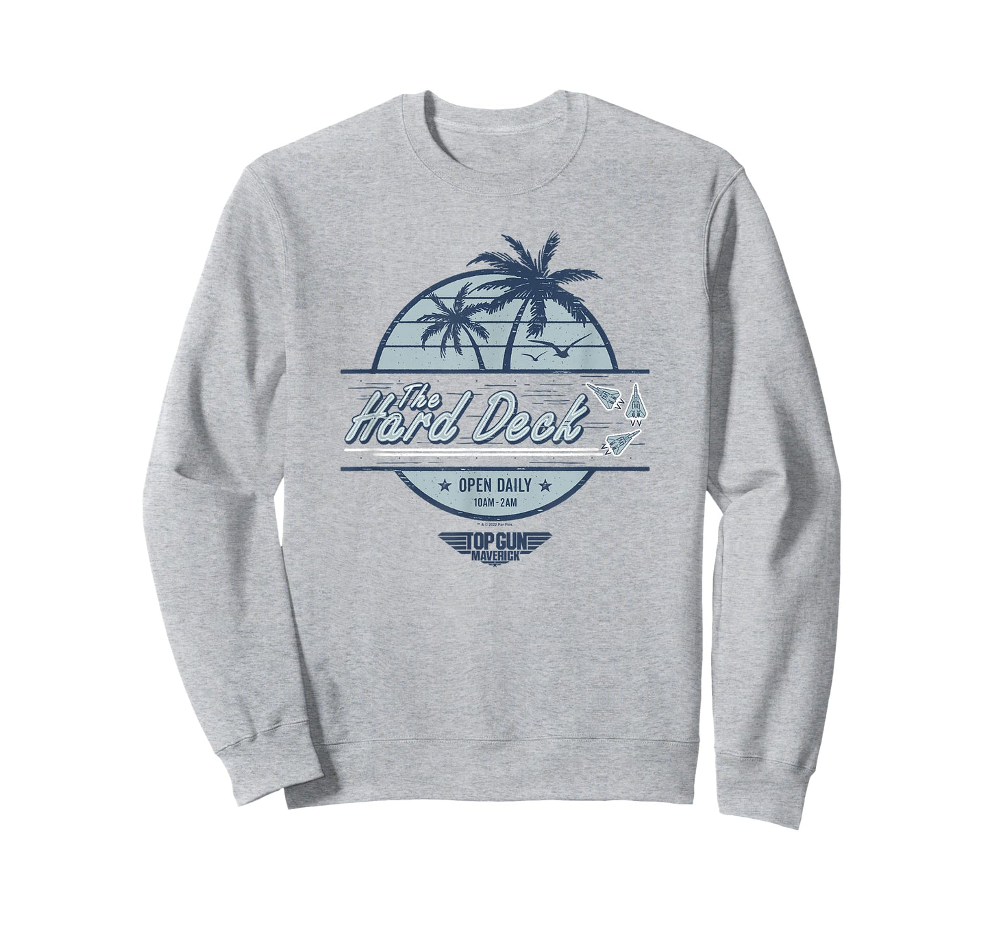 Top Gun: Maverick The Hard Deck Palm Trees Logo T-Shirt Small