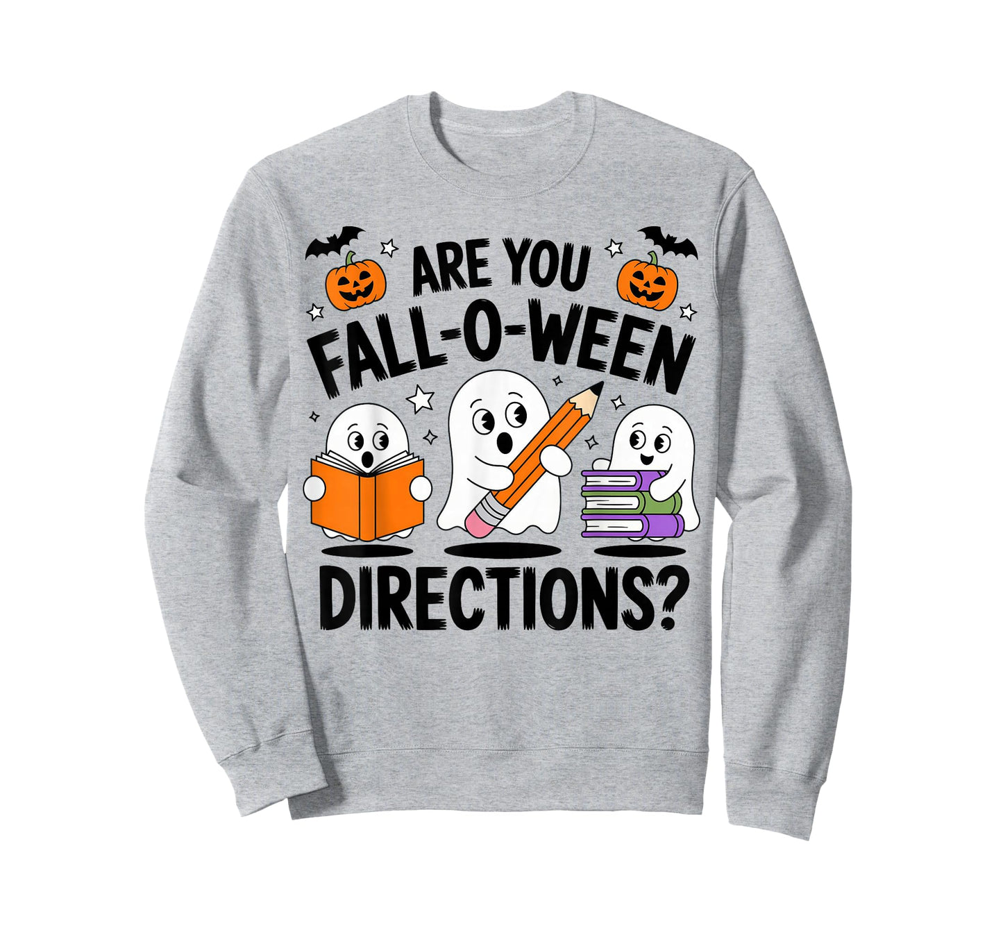 are You Fall O Ween Directions Halloween Teacher Ghosts T-Shirt