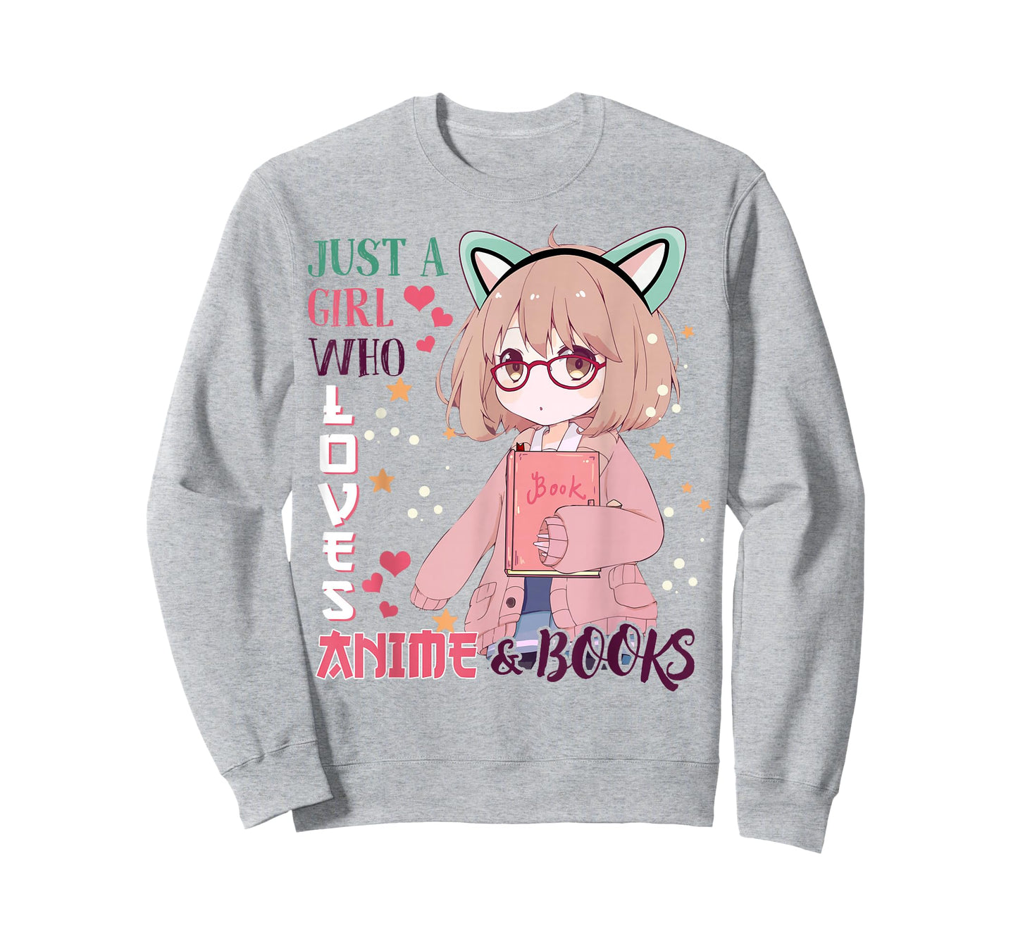 Girl Who Love Anime Books-Shirt Kids Teen Youth Toddler Cute T-Shirt