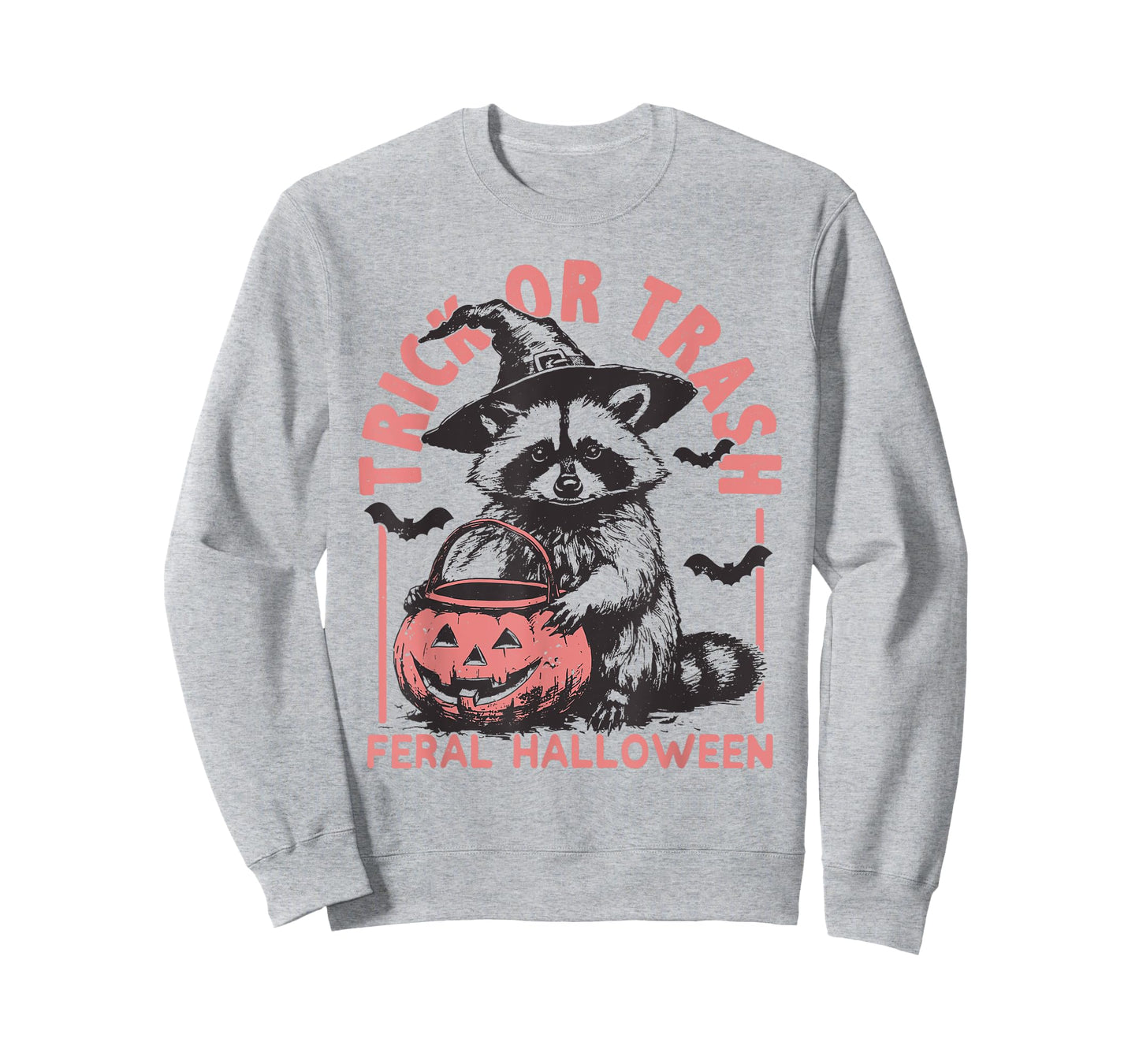 Trick or Trash Funny Raccoon Halloween Vintage Ghost Costume T-Shirt