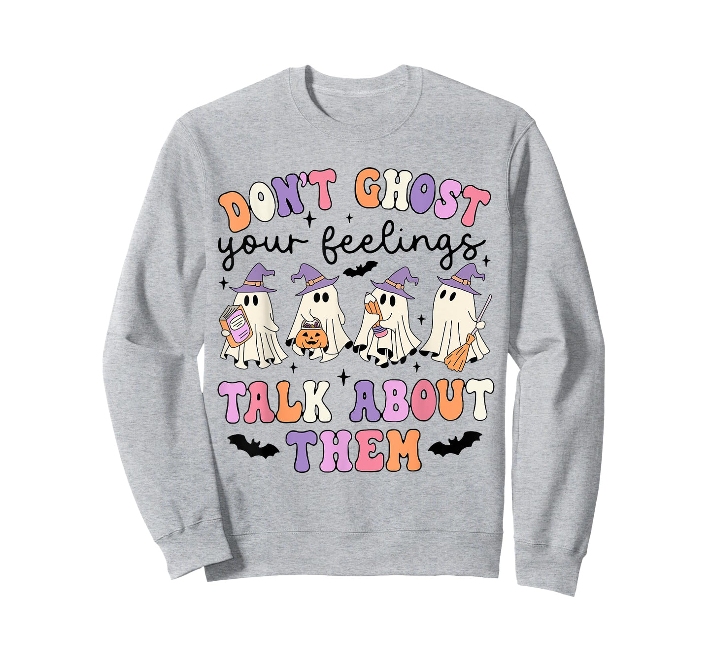 Don't Ghost Your Feeling Talk About Them Counselor Halloween T-Shirt