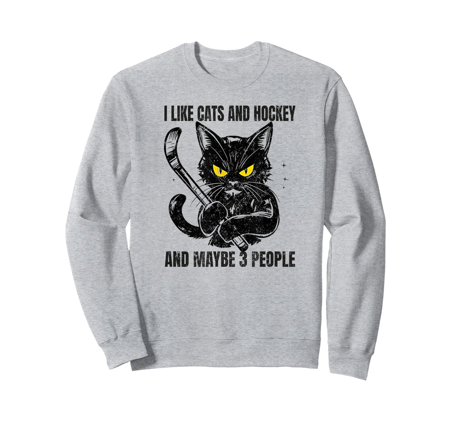 I like cats and hockey and maybe 3 people T-Shirt