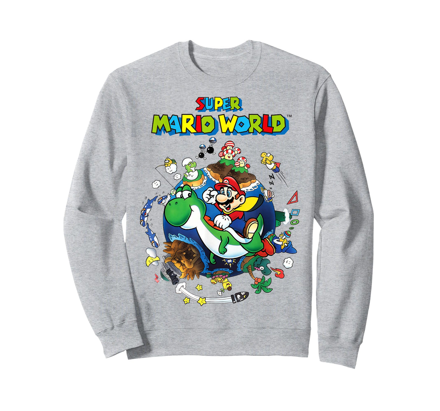 Super Mario World Yoshi & Mario Around The World T-Shirt