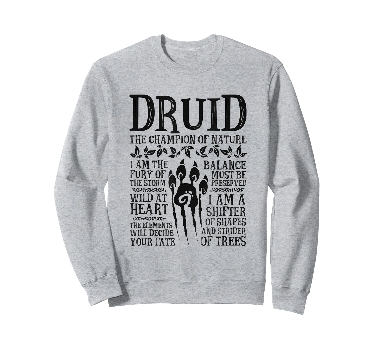 Druid, The Champion of Nature - RPG Class T-Shirts T-Shirt