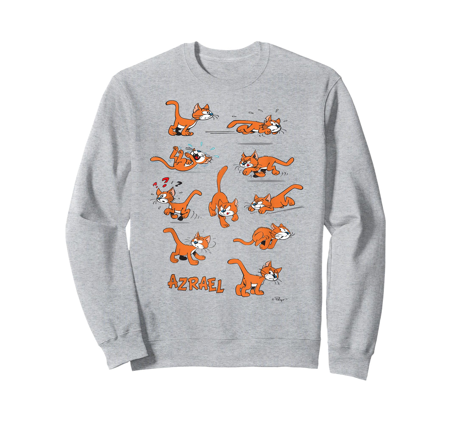 The Smurfs Azrael the Cat Poses Front and Back Cartoon T-Shirt