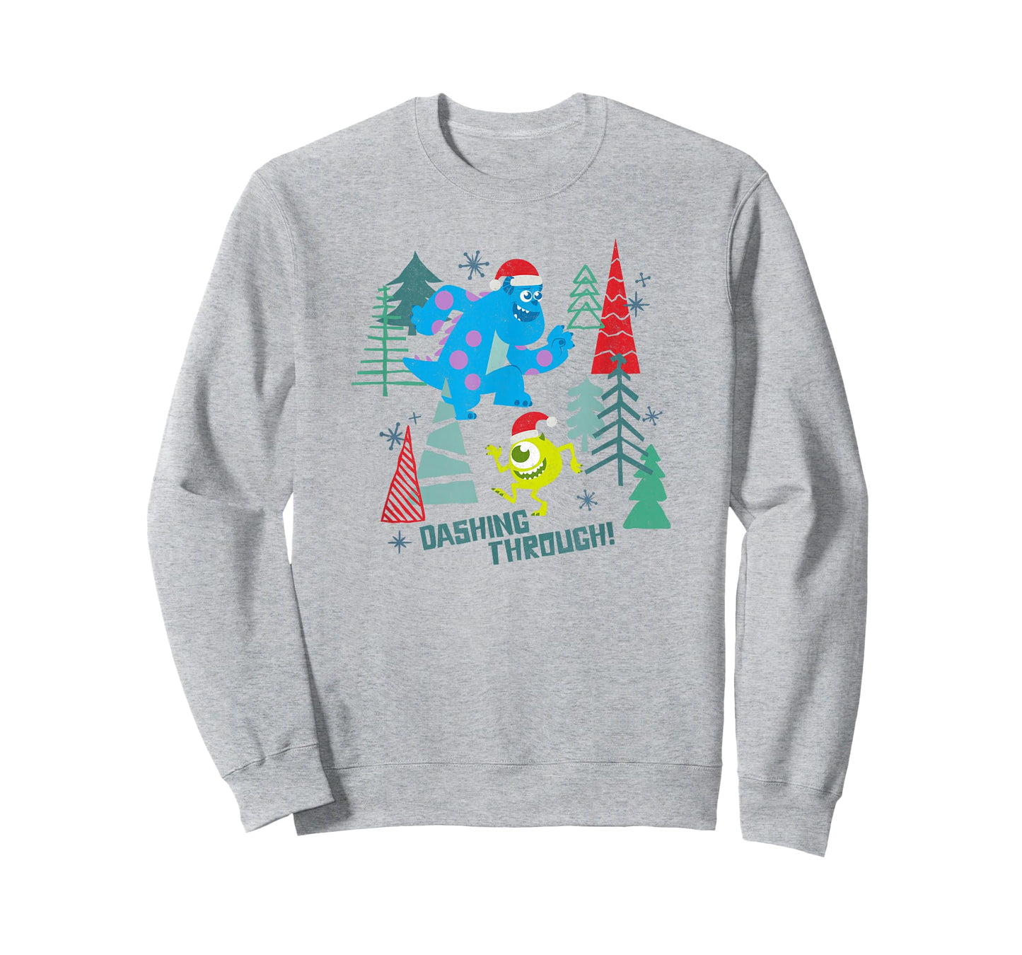 Disney Pixar Monsters Inc. Christmas Dashing Through! T-Shirt