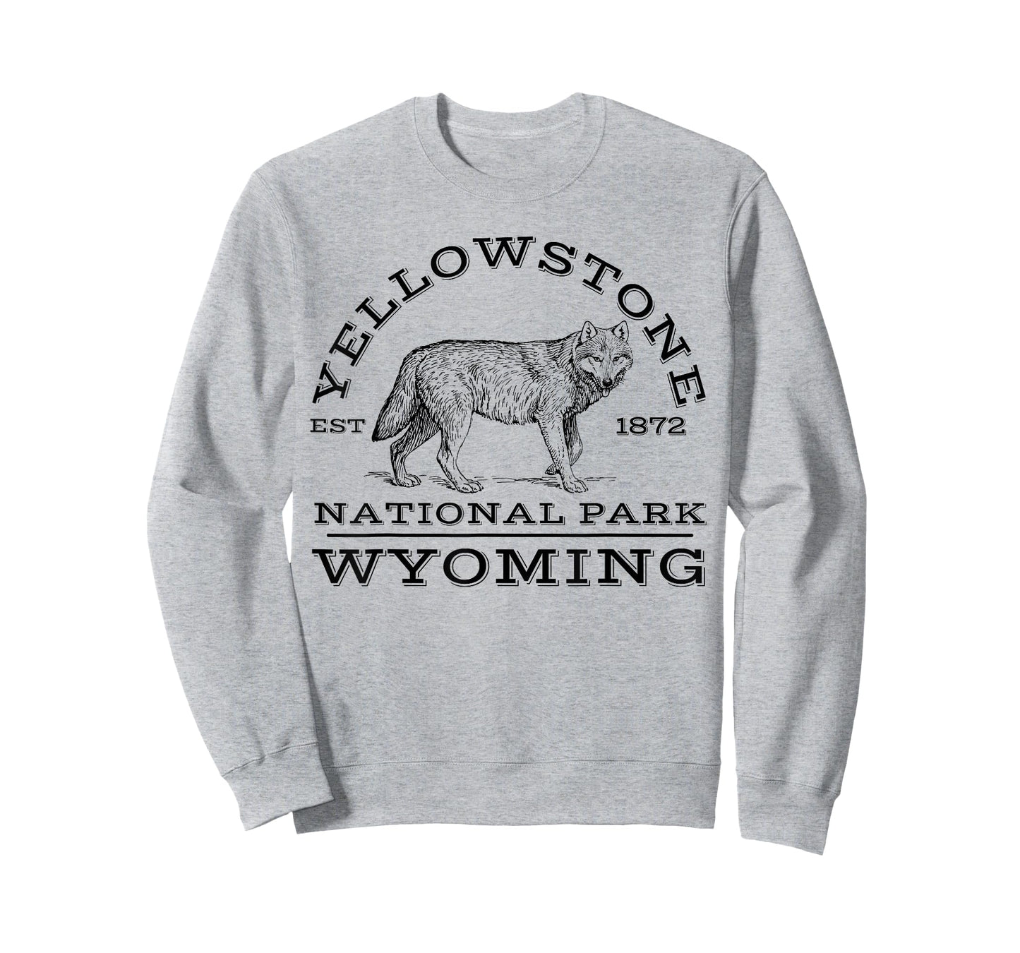 Yellowstone National Park Wolf Wyoming Hike Outdoors T-Shirt