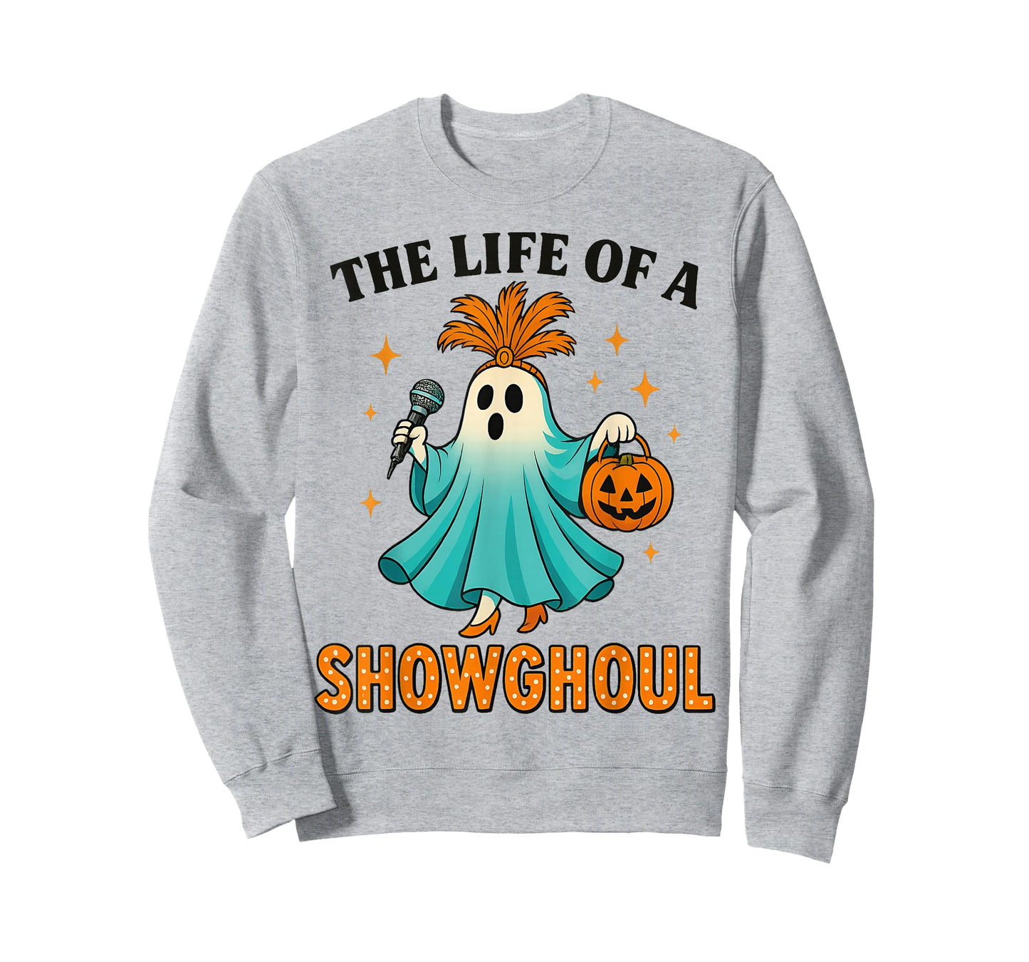 The Life of a Showghoul Fun Retro Halloween Show Ghosts Girl T-Shirt