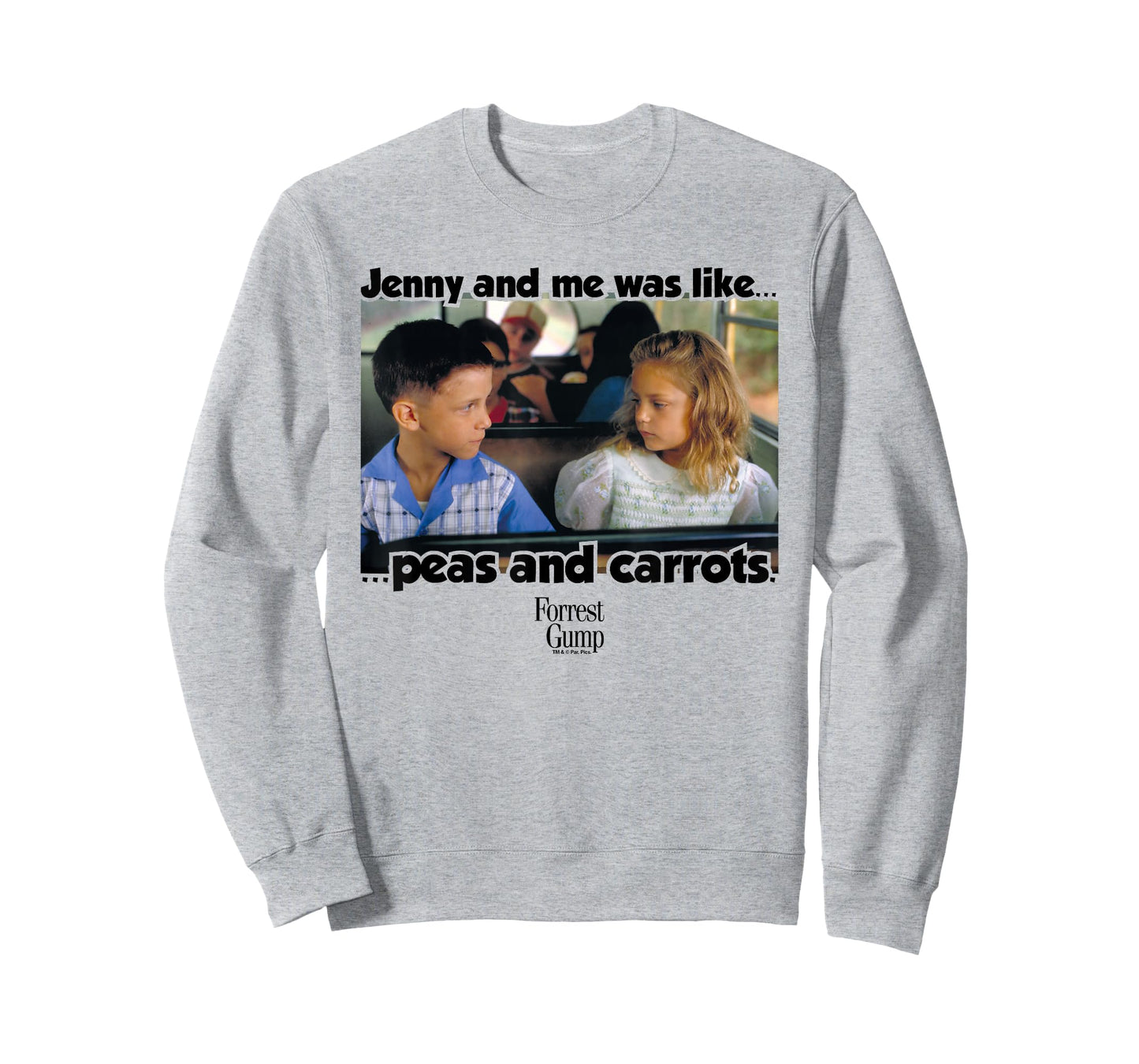 Forrest Gump Jenny And Me Was Like Peas And Carrots T-Shirt