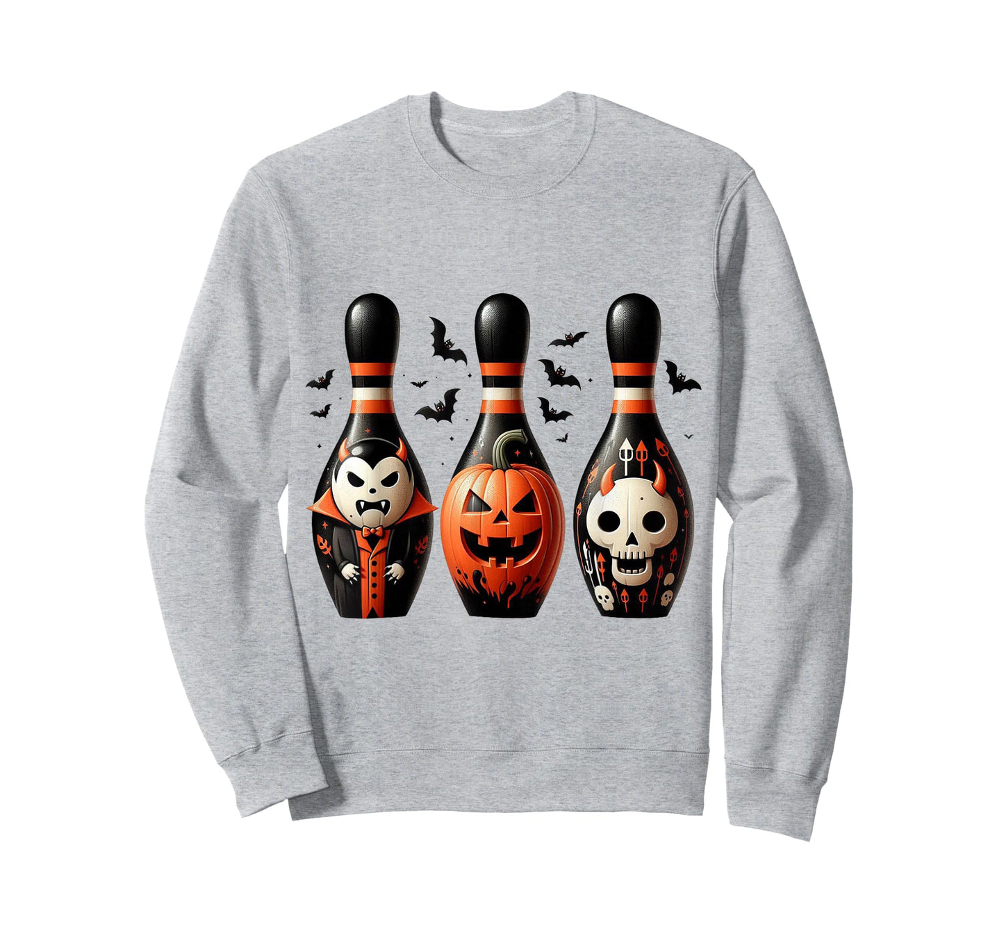 Funny Bowling Pins Halloween Spooky Costume T-Shirt