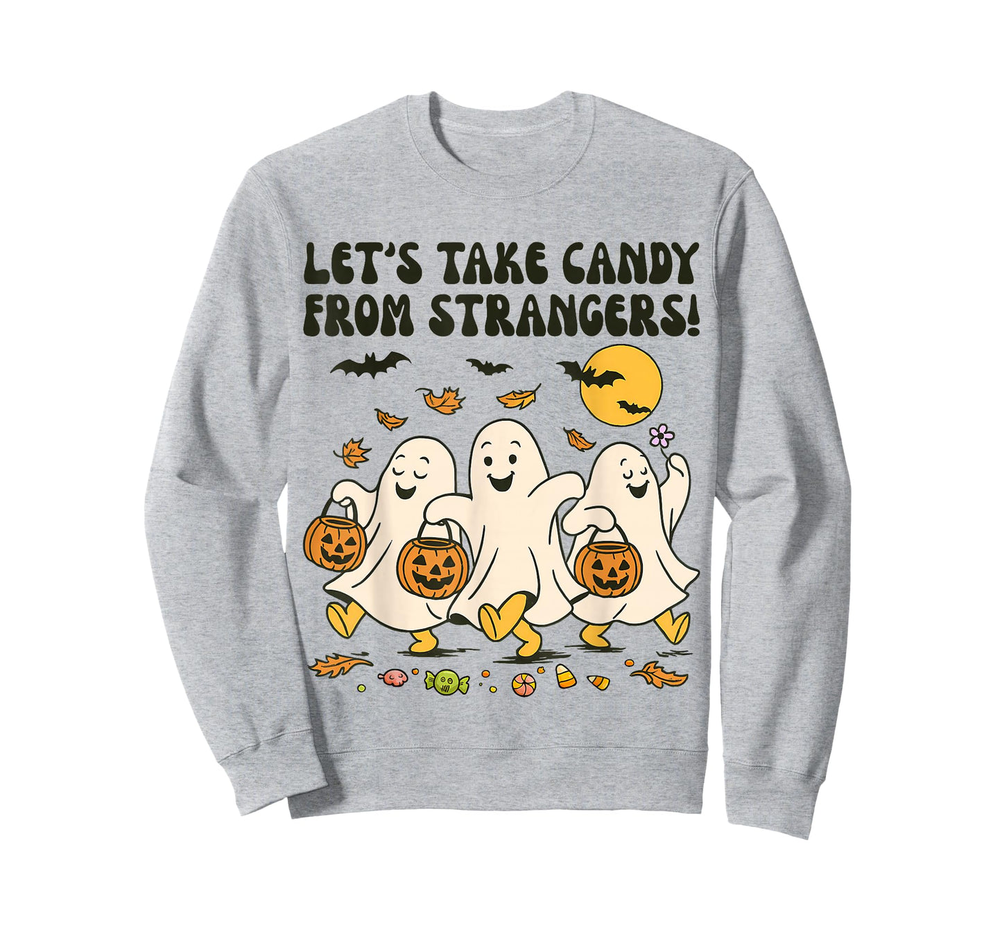 Let's Take Candy from Strangers Halloween Trick Or Treat Kid T-Shirt