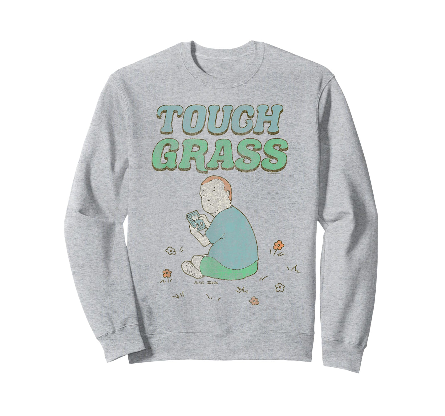 King of the Hill Bobby Touch Grass Gamer Funny Cartoon T-Shirt