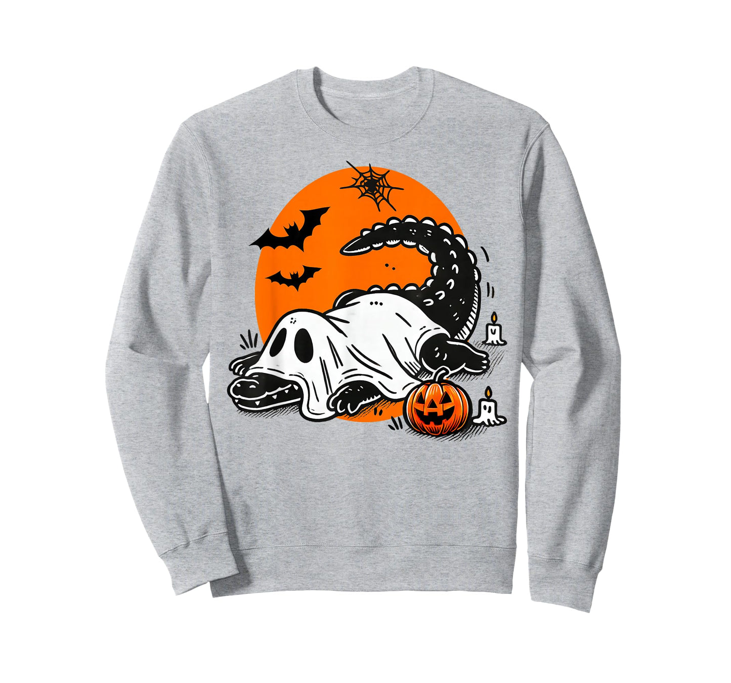 Funny Crocodile Ghost Costume Spooky Halloween Alligator T-Shirt