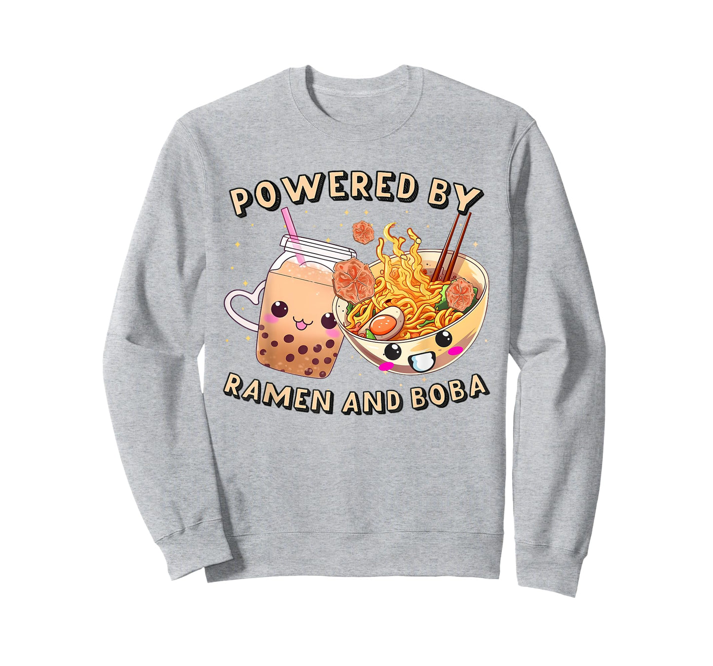 Boba Bubble Tea And Ramen For Teen Girls Japanese Food Anime T-Shirt